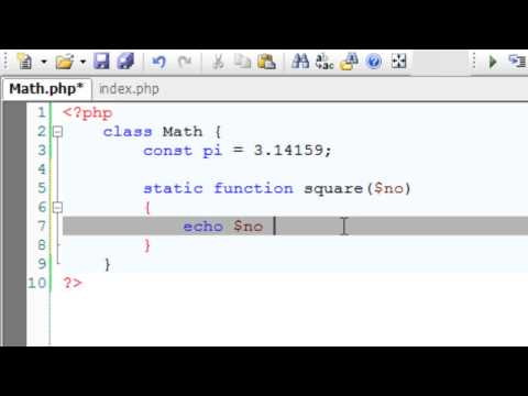 Per Class Constants And Static Methods Php Oop