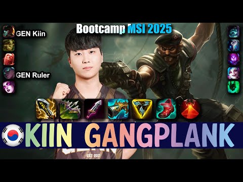 GEN Kiin GANGPLANK vs YORICK Top - Patch 25.13 NA Ranked | Bootcamp MSI 2025 | lolrec