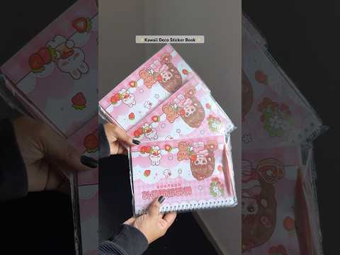 Kawaii Deco Sticker Book 🌷✨🎀#kawaii #decor #deco #sticker #stickers #journaling #journal