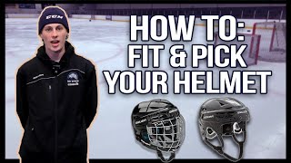 Picking the right ice hockey helmet, and how to fit it