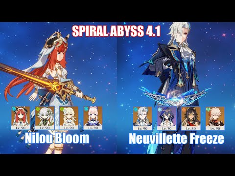 C0 Nilou Bloom & C0 Neuvillette Freeze | Spiral Abyss 4.1 | Genshin Impact