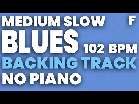 Blues in F Jazz Backing Track 102 bpm - NO PIANO