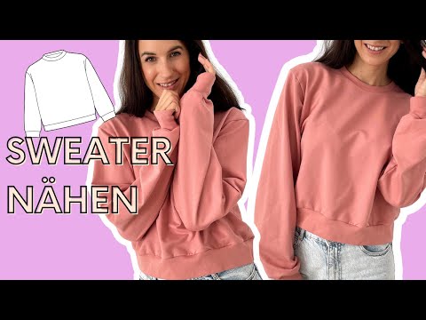 Einen einfachen Pullover nähen / Sweater nähen für Anfänger / Nähanleitung Basic Sweater