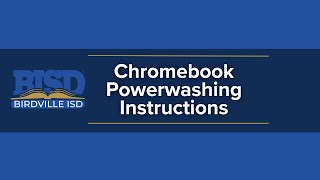 BISD Powerwash Instructions Video