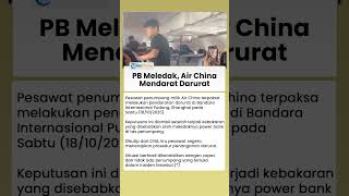 INSIDEN DI PESAWAT AIR CHINA, Power Bank Milik Penumpang Meledak, Terpaksa Mendarat Darurat