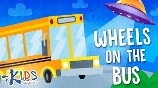The Wheels On The Bus Song | Cartoon Animation Rhymes & Songs | Kids Academy