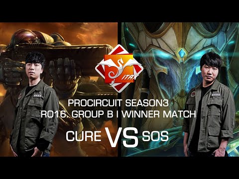 Cure|김도욱 vs sOs|김유진 - ITaX Pro Circuit S3 RO.16 GROUP B WINNER MATCH 【스타2,SC2】 200801