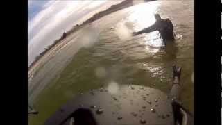 preview picture of video 'Winter Kiteboarding in Pentwater Michigan'