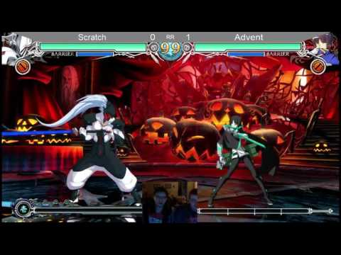Scratch [Es, Hakumen] vs. Advent [Mai, Hibiki] - BBCF Monthly April 2017