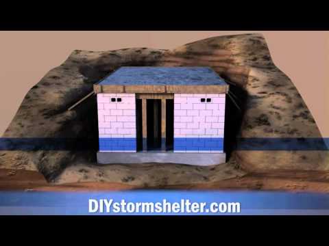 Concrete block DIY Storm Shelter 12x20 foot