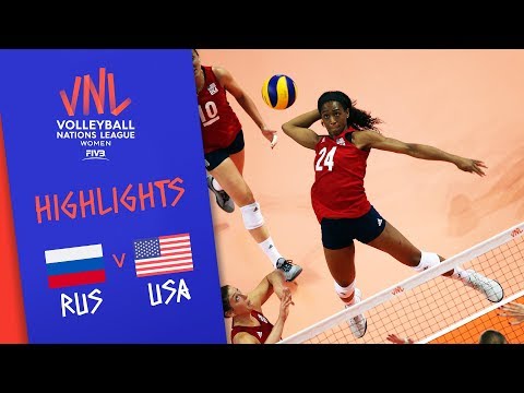 RUSSIA vs. USA - Highlights Women | Week 5 | Volleyball Nations League 2019 - Match Highlights