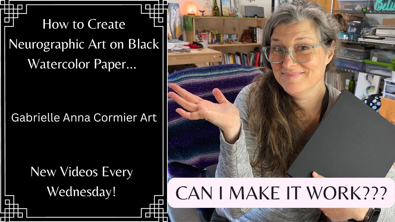 How to Create Abstract Art Using Watercolors and Mixed Media | Intuitive Neurographic Art Process