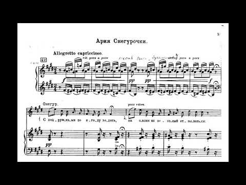 Rimsky-Korsakov - The Snow Maiden - The Snow Maiden's Aria
