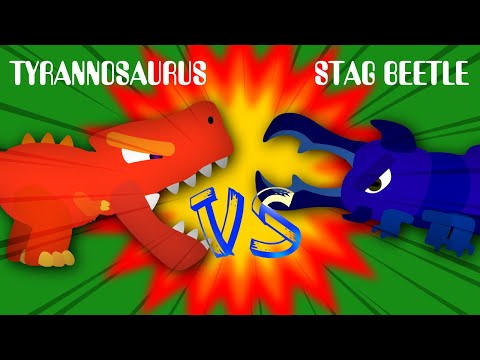 Tyrannosaurus VS Stag Beetle | 티라노사우루스 VS 사슴벌레 [Monster Dinosaur Insect Battle | 괴물 공룡 곤충 배틀]