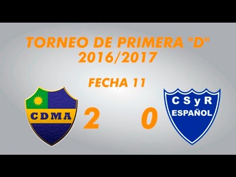 Primera D 2016 2017   Fecha 11   Alem 2 Centro Español 0