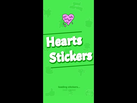 Hearts stickers WASticker video