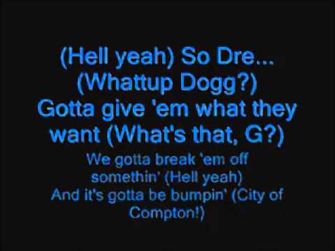 Snoop Dogg Ft. Dr. Dre - G Thang Lyrics