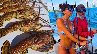 Miami Fishing | Black Grouper Mission | Lobster Limit!