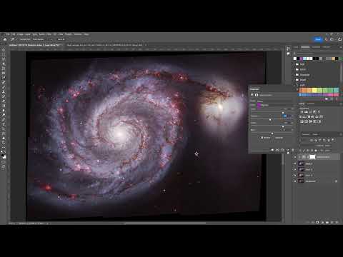 Processing M51, the Whirlpool Galaxy, Using Images from the Hubble Space Telescope