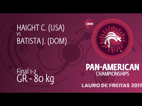 GOLD GR - 80 kg: C. HAIGHT (USA) df. J. BATISTA (DOM) by TF, 8-0