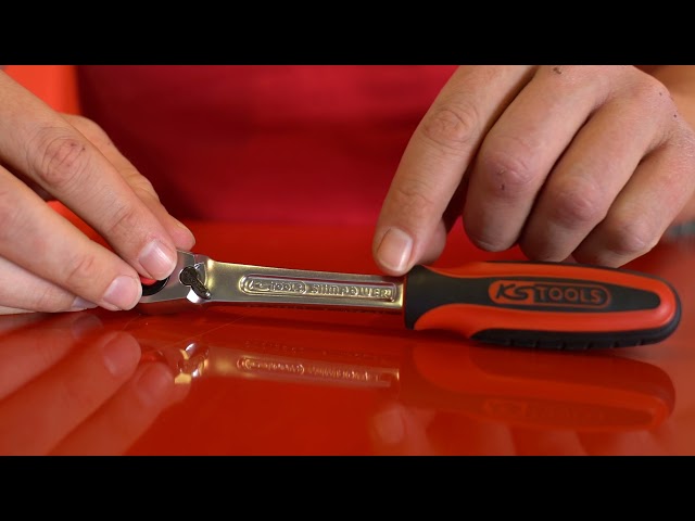 Video Teaser für KS TOOLS 920.3890 3/8" SlimPOWER Umschaltknarre,72 Zahn