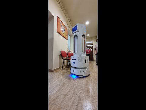 Roboti autonomi de dezinfectie a suprafetelor si aerului, la DGASPC Timis