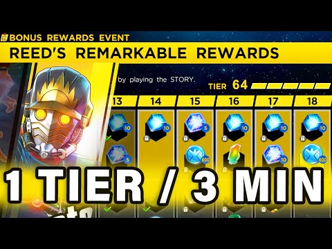 FASTEST Way to Farm Tiers in REEDS REMARKABLE REWARDS ► Marvel Ultimate Alliance 3