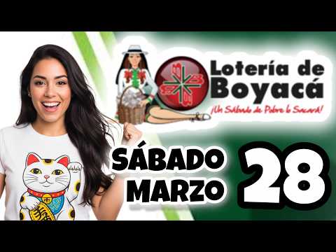 Resultado LOTERIA DE BOYACA Sabado 28 de Marzo de 2026