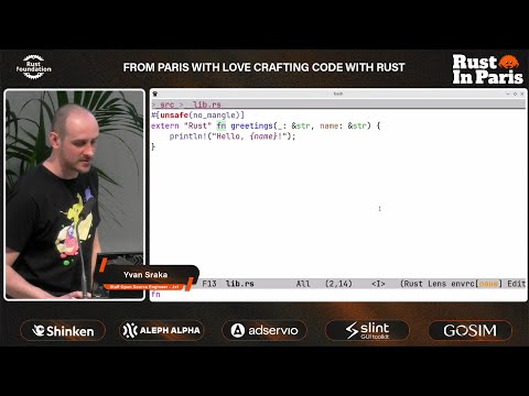 Beyond Proc-Macros: A Trait-Based Framework for Bindgen — Yvan Sraka at Rust in Paris 2025 🦀 Conf