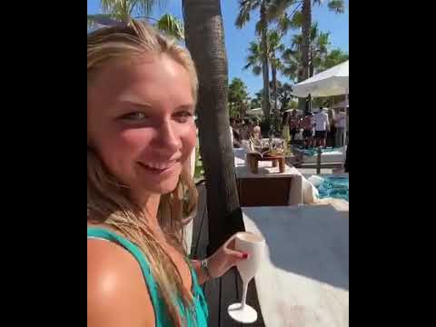 Nikki Beach club in St Tropez swimming pool party