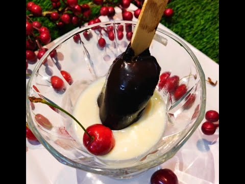 Homemade ChocoBar Ice Cream - Without egg and cream- Kids' Favourite!