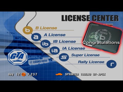 B License Test All Gold - Gran Turismo 3 A-Spec 4K 60FPS