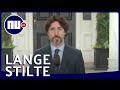 Trudeau blijft 21 seconden stil na vraag over Trump | NU.nl