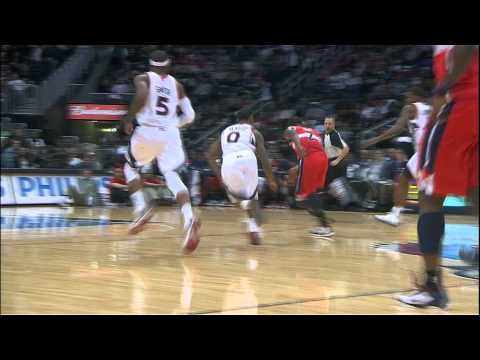 Josh Smith Chases down John Wall