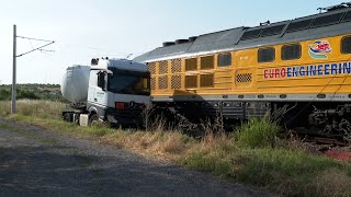Товарен влак удари цистерна в симеоновградското село Калугерово