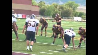 preview picture of video 'Greybull at #1 Big Horn - 2A Football 9/6/13'