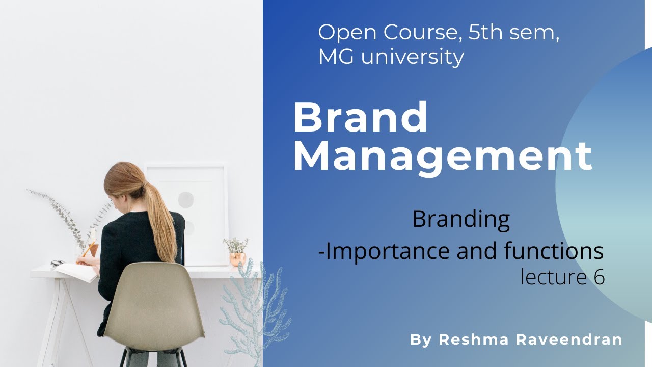 Brand Management (lecture 6)Open course, MG University