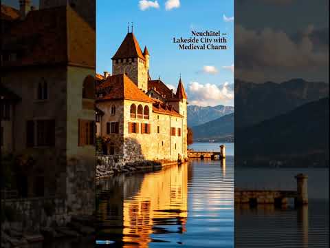 Neuchâtel, Switzerland 🇨🇭 | Hidden Gem Lakeside Medieval City | 4K Travel Vlog Shorts