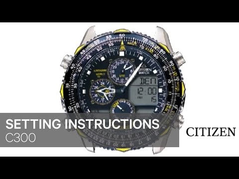 Citizen Watch Setting Instruction — C300