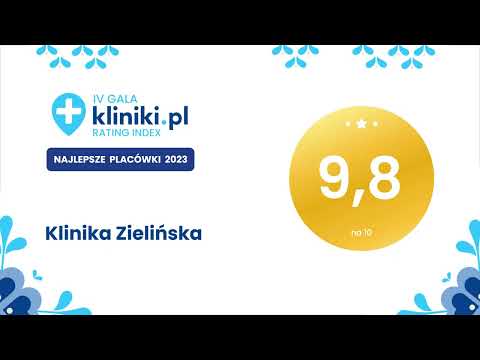 Klinika Zielińska - rozdanie dyplomów na IV Gali Kliniki.pl Rating Index 2023