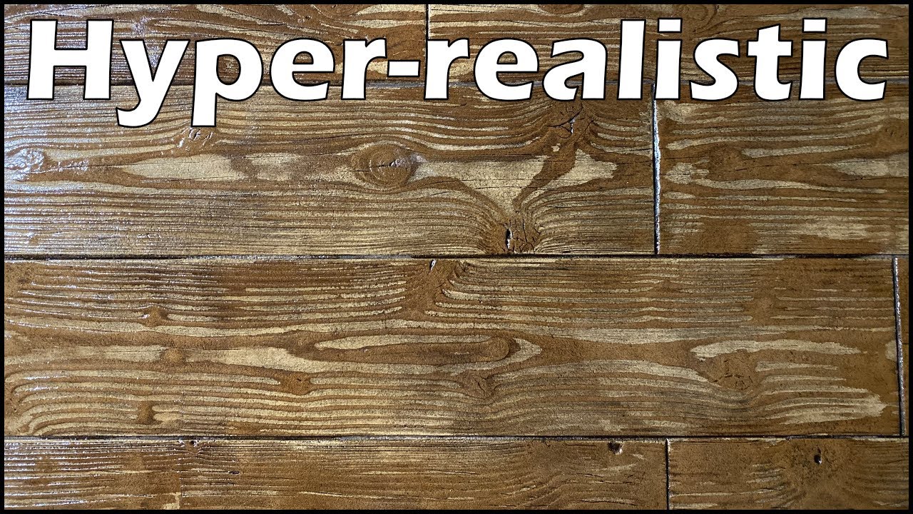 How To - Concrete Wood Stamp Overlay