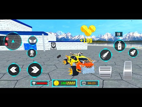 Mechanical Excavator Robot Game - Flying Transformer - Android Gameplay