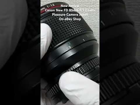 Canon New FD Lens 85mm f/1.2 Portrait Near MINT from JAPAN #shortvideo #shorts #short