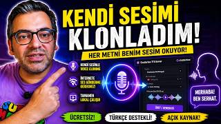 Kendi Sesimi Yapay Zekaya Klonladım! Ücretsiz, Lokal ve Türkçe Çalışıyor