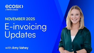 E-invoicing Updates - November 2025