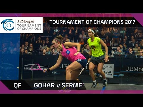 Squash: Gohar v Serme - Tournament of Champions 2017 QF Highlights