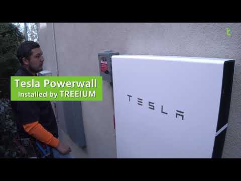 Panasonic 325 Black Solar Panels and Tesla Powerwall Installed by Treeium Energy