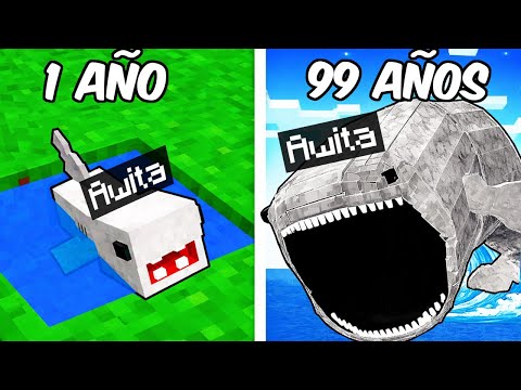 Surviving 99 YEARS as a BLOOP in Minecraft!