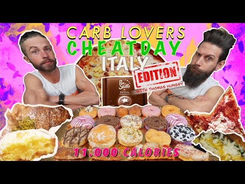 I ATE EVERYTHING I WANT IN ITALY | 11,000 CALORIE CHEAT DAY with THOMAS HUNGRY