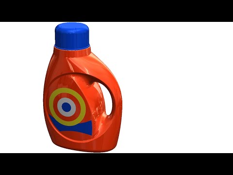 SolidWorks Surface Tutorial # 349: T  Bottle (advanced surfacing, no pictures - decals)